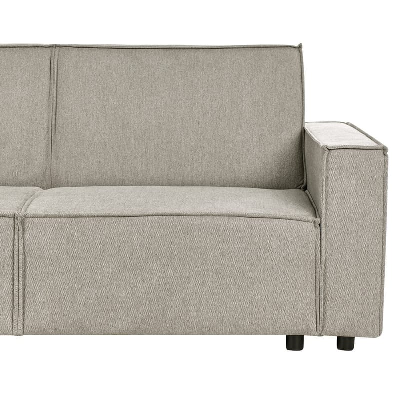 Hjørnesofa Romedal II - Beige, sort/Højrevendt - Møbler - Sofaer - Sovesofaer