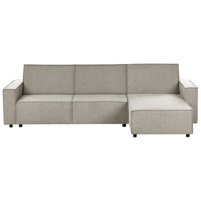 Hjørnesofa Romedal II, Beige, sort/Venstrevendt