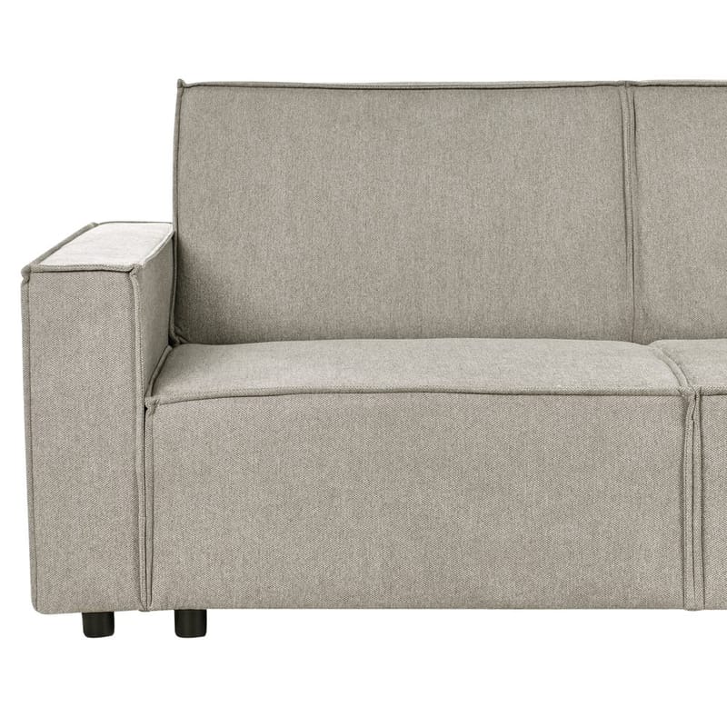 Hjørnesofa Romedal II - Beige, sort/Venstrevendt - Møbler - Sofaer - Sovesofaer