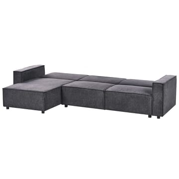 Hjørnesofa Romedal II - Grå, sort/højrevendt - Møbler - Sofaer - Sovesofaer