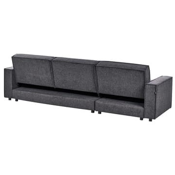 Hjørnesofa Romedal II - Grå, sort/højrevendt - Møbler - Sofaer - Sovesofaer