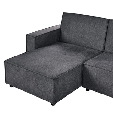 Hjørnesofa Romedal II - Grå, sort/højrevendt - Møbler - Sofaer - Sovesofaer