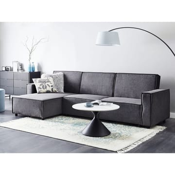 Hjørnesofa Romedal II - Grå, sort/højrevendt - Møbler - Sofaer - Sovesofaer