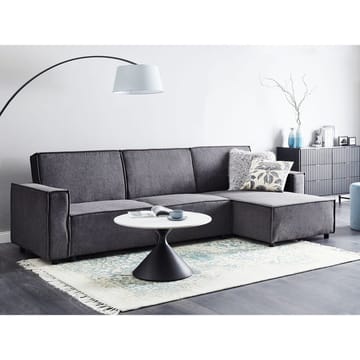 Hjørnesofa Romedal II - Grå, sort/Venstrevendt - Møbler - Sofaer - Sovesofaer