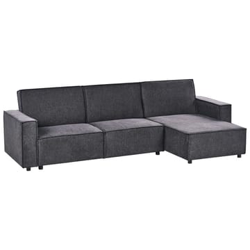 Hjørnesofa Romedal II - Grå, sort/Venstrevendt - Møbler - Sofaer - Sovesofaer