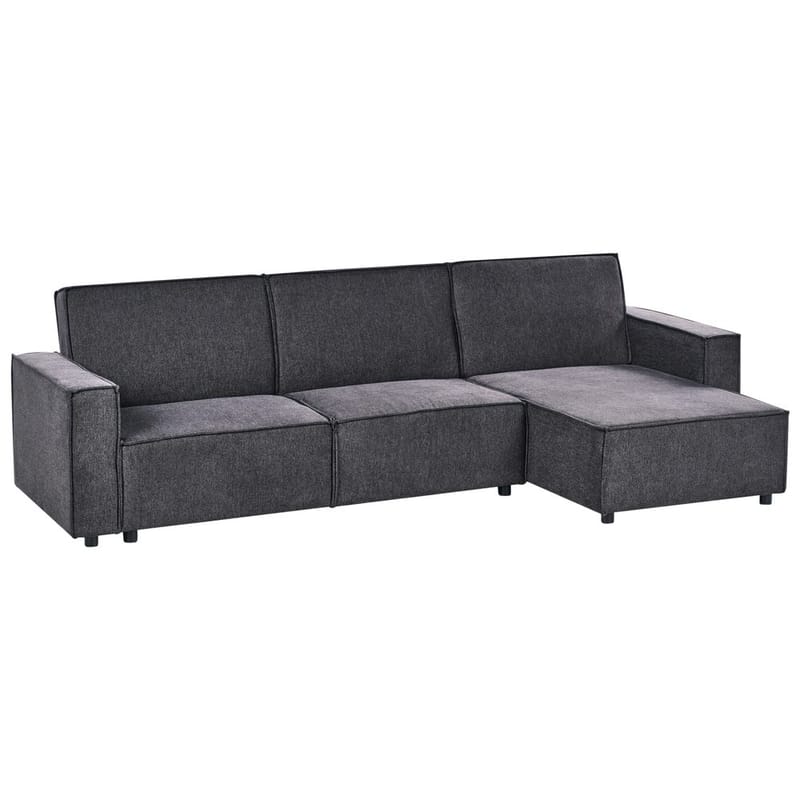 Hjørnesofa Romedal II - Grå, sort/Venstrevendt - Møbler - Sofaer - Sovesofaer