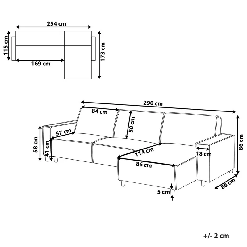Hjørnesofa Romedal II - Grøn, Sort/Venstrevendt - Møbler - Sofaer - Sovesofaer