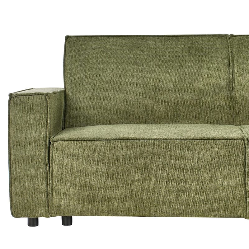 Hjørnesofa Romedal II - Grøn, Sort/Venstrevendt - Møbler - Sofaer - Sovesofaer