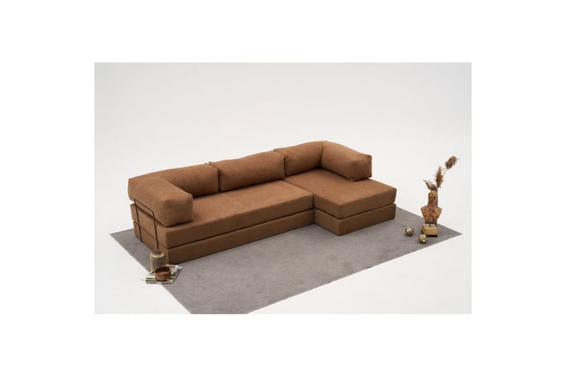 Hjørnesofa Selorbury Triple Brun - Brun - Møbler - Sofaer - Sovesofaer