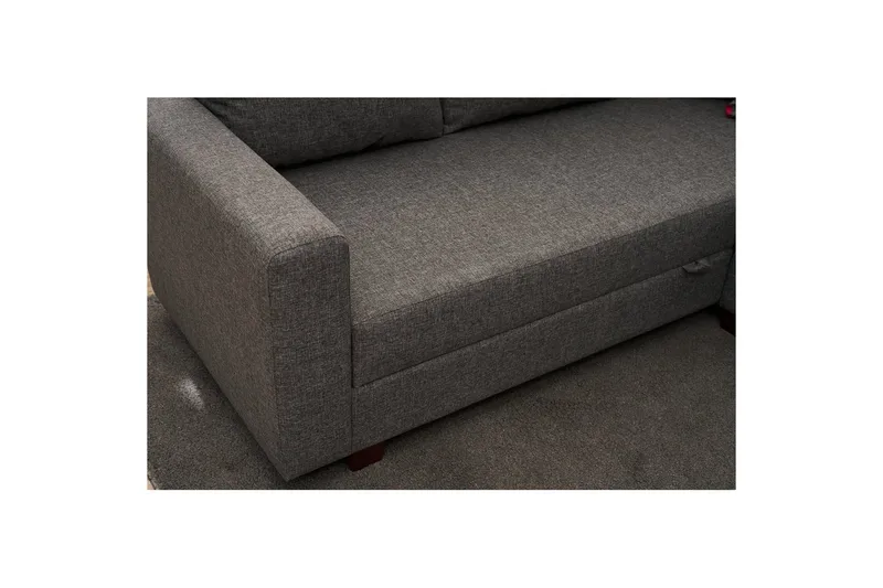 Hjørnesofa-seng Cove Venstre Grå - Mørkegrå - Møbler - Sofaer - Sovesofaer