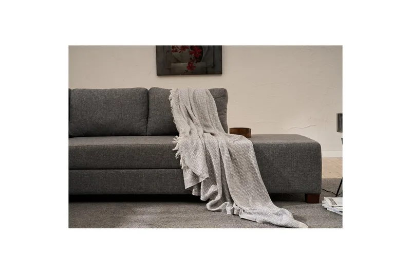 Hjørnesofa-seng Cove Venstre Grå - Mørkegrå - Møbler - Sofaer - Sovesofaer