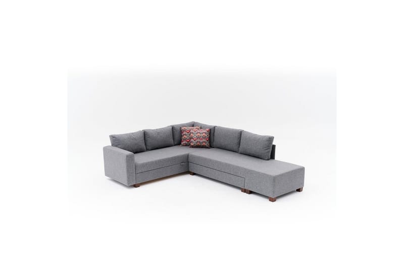 Hjørnesofa-seng Cove Venstre Grå, Mørkegrå