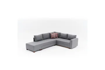 Hjørnesofa-seng Iroulport Højre Grå