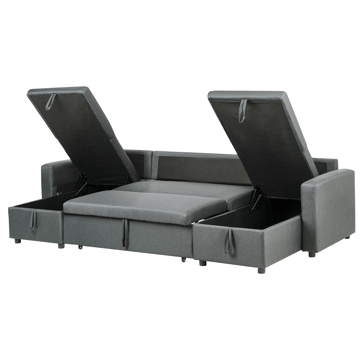 Hjørnesofa Sommen - Mørkegrå - Møbler - Sofaer - Sovesofaer