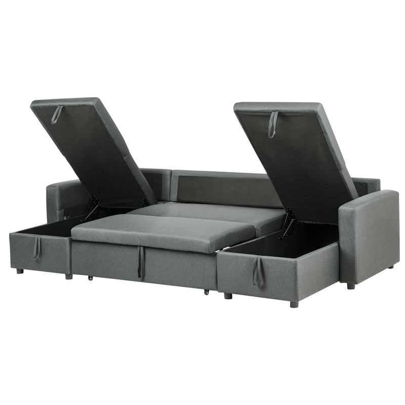 Hjørnesofa Sommen - Mørkegrå - Møbler - Sofaer - Sovesofaer