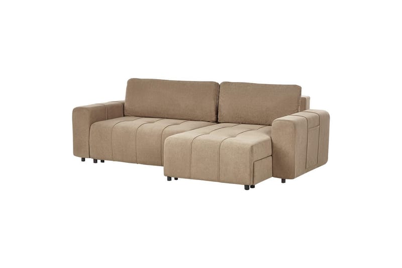 Hjørnesofa til venstre Venstrevendt Innvik - Brun, 213x156 cm - Møbler - Sofaer - Sovesofaer