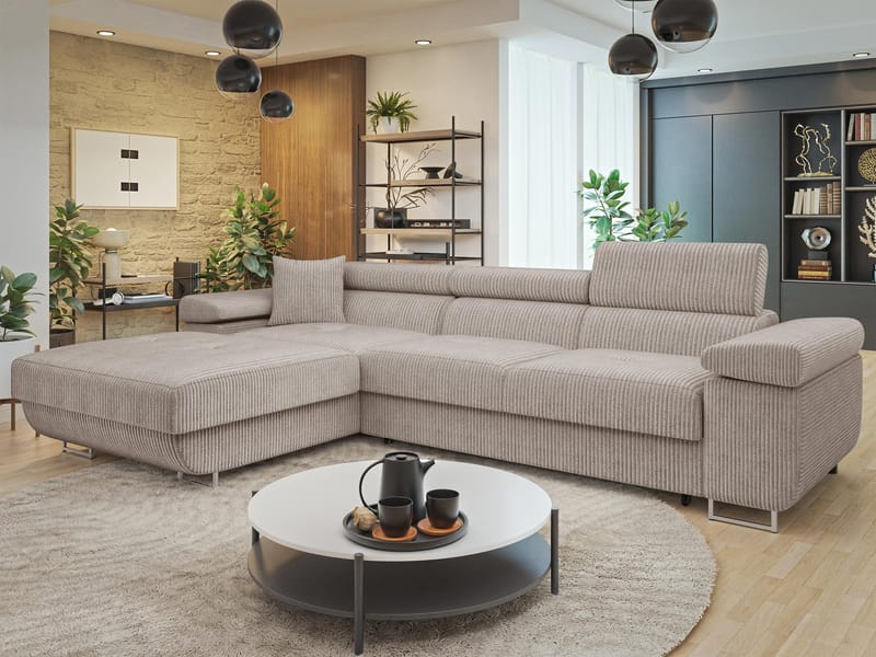 hjørnesofa Torezio Poso 03 Venstrevendt - Møbler - Sofaer - Sovesofaer