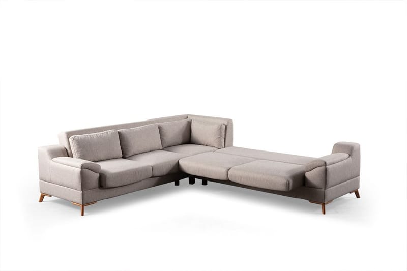 Hjørnesovesofa Atelier Del Sofa Aqua Corner beige (275/300 x 100 x 90 cm) Venstre 2 / Højre 3 - Møbler - Sofaer - Sovesofaer