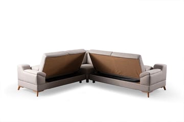 Hjørnesovesofa Atelier Del Sofa Aqua Corner beige (275/300 x 100 x 90 cm) Venstre 2 / Højre 3 - Møbler - Sofaer - Sovesofaer
