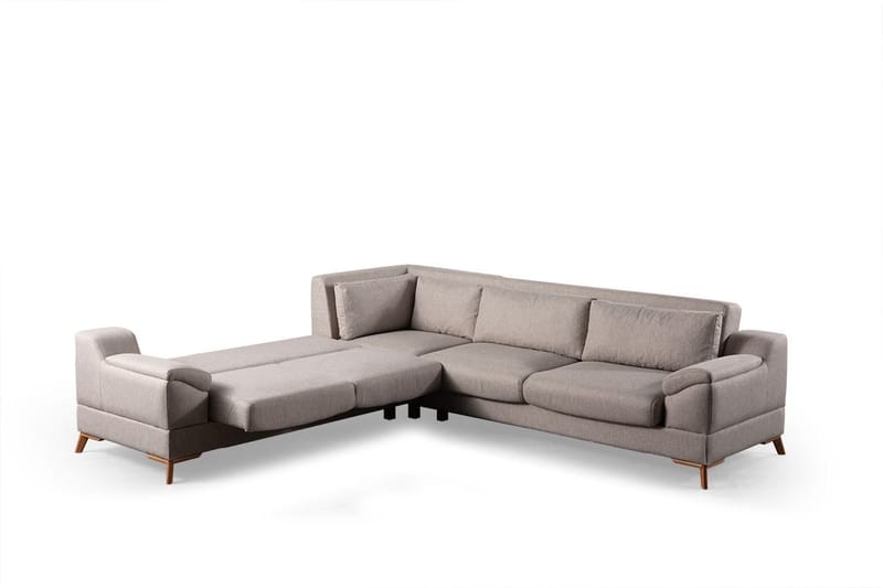Hjørnesovesofa Atelier Del Sofa Aqua Corner beige (275/300 x 100 x 90 cm) Venstre 2 / Højre 3 - Møbler - Sofaer - Sovesofaer