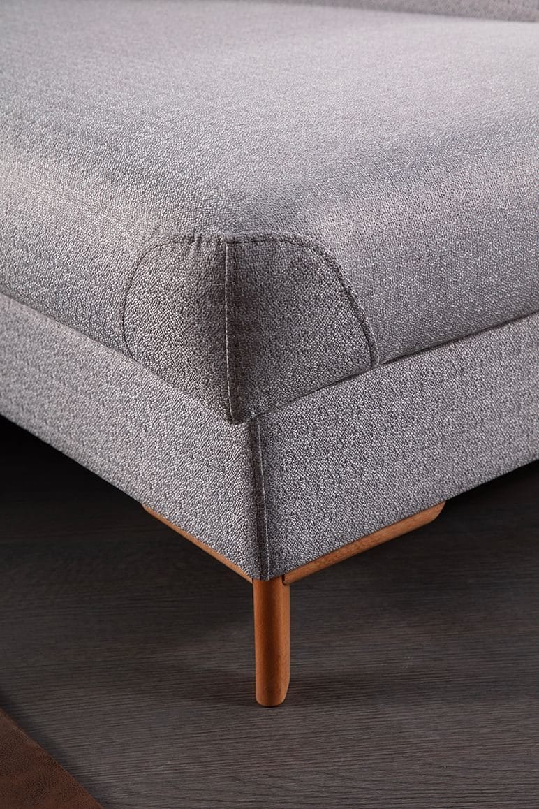 Hjørnesovesofa Atelier Del Sofa Aqua Grå (225/275 x 100 x 90 cm) Højre - Møbler - Sofaer - Sovesofaer