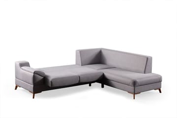 Hjørnesovesofa Atelier Del Sofa Aqua Grå (225/275 x 100 x 90 cm) Højre - Møbler - Sofaer - Sovesofaer
