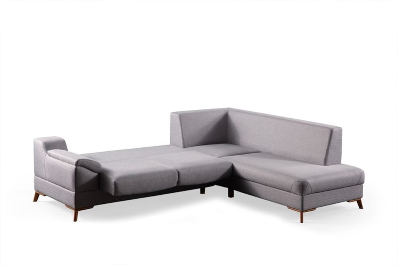 Hjørnesovesofa Atelier Del Sofa Aqua Grå (225/275 x 100 x 90 cm) Højre - Møbler - Sofaer - Sovesofaer