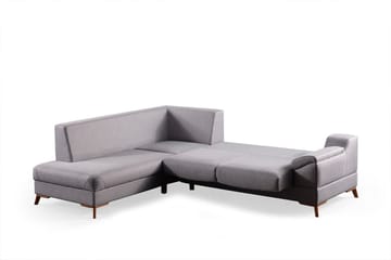 Hjørnesovesofa Atelier Del Sofa Aqua Grå (225/275 x 100 x 90 cm) Venstre - Møbler - Sofaer - Sovesofaer