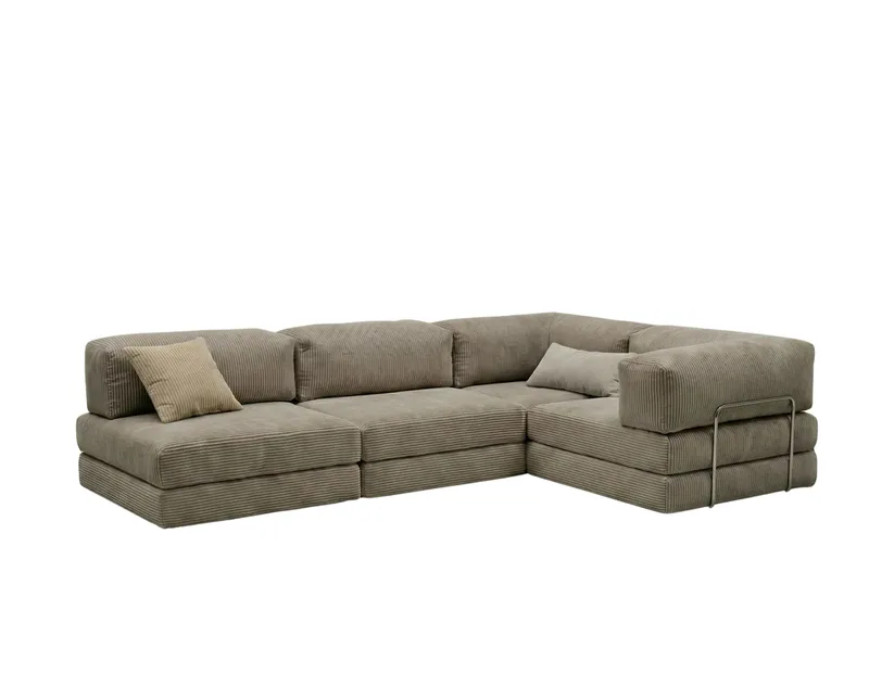 Hjørnesovesofa Atelier Del Sofa Kanyon (300 x 100 x 33 cm) Beige, undefined