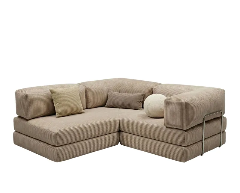 Hjørnesovesofa Atelier Del Sofa Kanyon (300 x 100 x 33 cm) Beige - Møbler - Sofaer - Sovesofaer