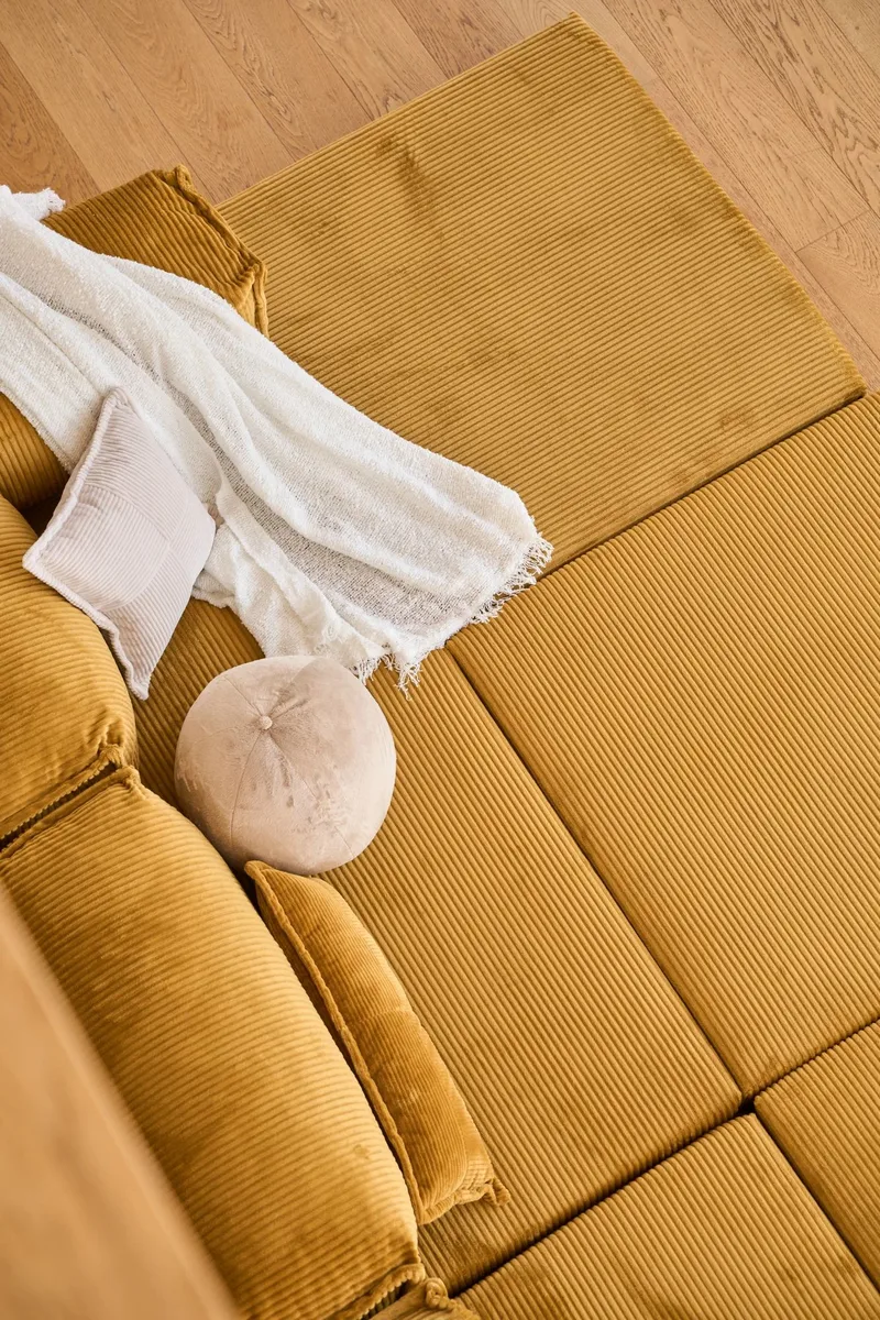 Hjørnesovesofa Atelier Del Sofa Kanyon (300 x 100 x 33 cm) Sennep - Møbler - Sofaer - Sovesofaer