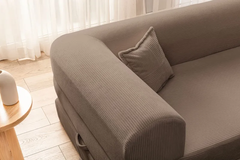 Hjørnesovesofa Atelier Del Sofa Legom Eco (280 x 90 x 25 cm) Beige - Møbler - Sofaer - Sovesofaer