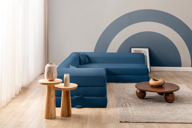 Hjørnesovesofa Atelier Del Sofa Legom Eco (280 x 90 x 25 cm) Blå - Møbler - Sofaer - Sovesofaer