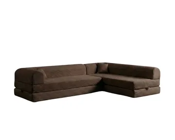 Hjørnesovesofa Atelier Del Sofa Legom Eco (280 x 90 x 25 cm) Brun