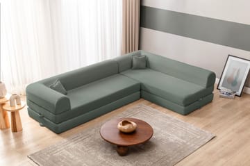 Hjørnesovesofa Atelier Del Sofa Legom Eco (280 x 90 x 25 cm) Grøn - Møbler - Sofaer - Sovesofaer