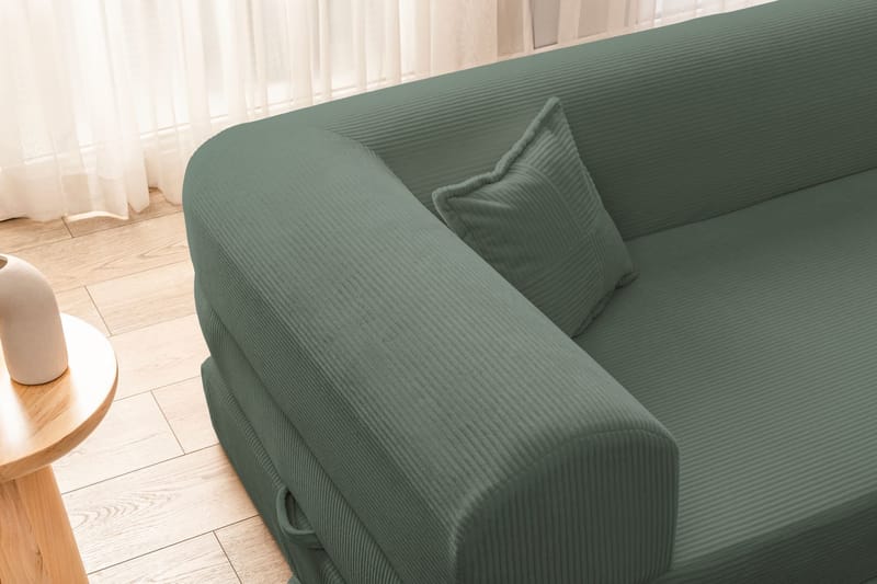 Hjørnesovesofa Atelier Del Sofa Legom Eco (280 x 90 x 25 cm) Grøn - Møbler - Sofaer - Sovesofaer