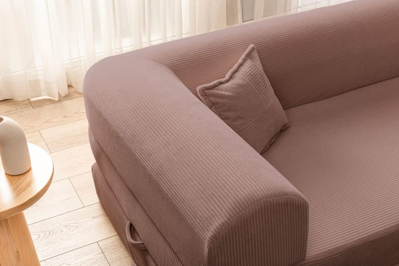 Hjørnesovesofa Atelier Del Sofa Legom Eco (280 x 90 x 25 cm) Lyserød - Møbler - Sofaer - Sovesofaer