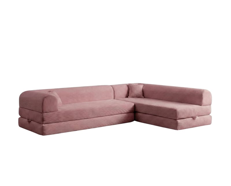 Hjørnesovesofa Atelier Del Sofa Legom Eco (280 x 90 x 25 cm) Lyserød, undefined