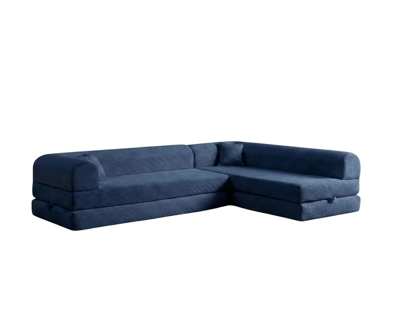 Hjørnesovesofa Atelier Del Sofa Legom Eco (280 x 90 x 25 cm) Marineblå, undefined