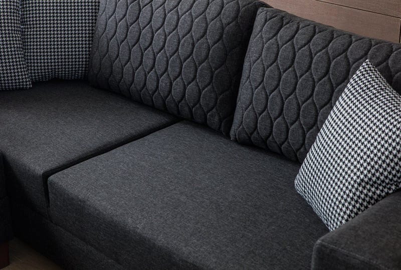 Hjørnesovesofa Atelier Del Sofa Loft Venstre (230 x 90 x 150 cm) Antracit - Antracit - Møbler - Sofaer - Sovesofaer