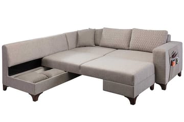 Hjørnesovesofa Atelier Del Sofa Loft Venstre (230 x 90 x 150 cm) Creme - Creme - Møbler - Sofaer - Sovesofaer