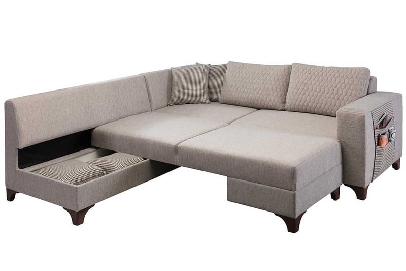 Hjørnesovesofa Atelier Del Sofa Loft Venstre (230 x 90 x 150 cm) Creme - Creme - Møbler - Sofaer - Sovesofaer