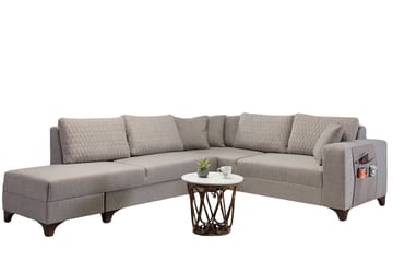 Hjørnesovesofa Atelier Del Sofa Loft Venstre (230 x 90 x 150 cm) Creme - Creme - Møbler - Sofaer - Sovesofaer