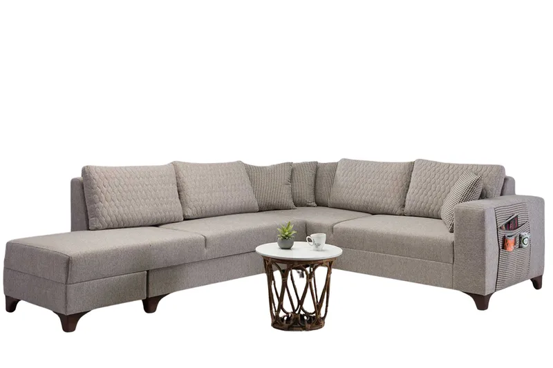 Hjørnesovesofa Atelier Del Sofa Loft Venstre (230 x 90 x 150 cm) Creme, Creme