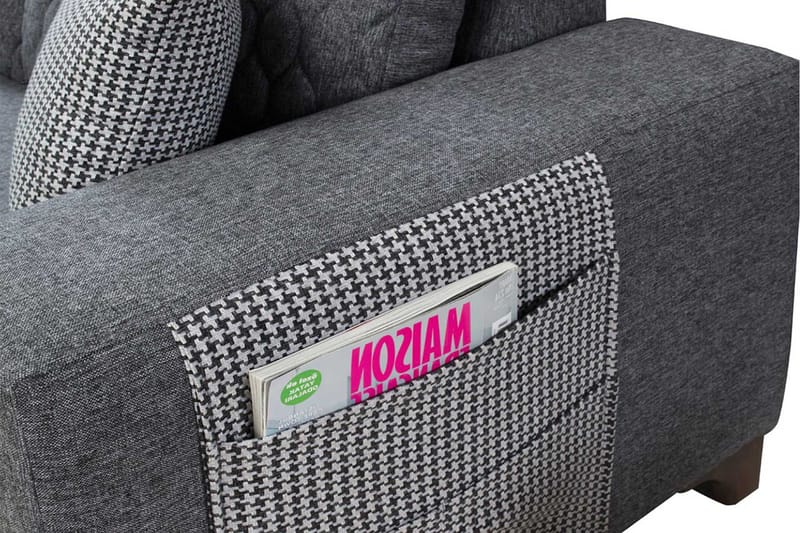 Hjørnesovesofa Atelier Del Sofa Loft Venstre (230 x 90 x 150 cm) Grå - Grå - Møbler - Sofaer - Sovesofaer