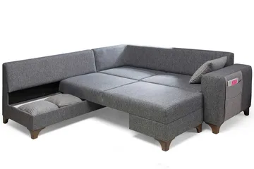 Hjørnesovesofa Atelier Del Sofa Loft Venstre (230 x 90 x 150 cm) Grå - Grå - Møbler - Sofaer - Sovesofaer