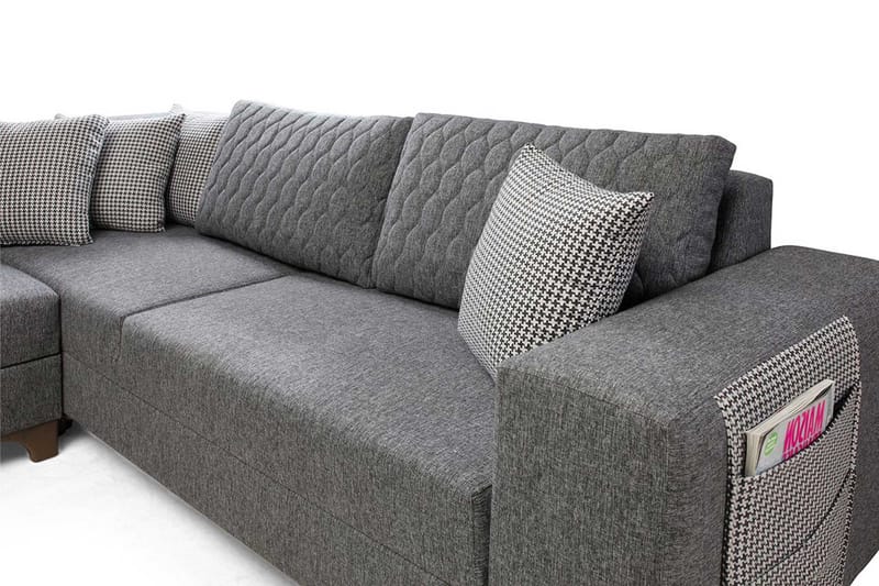 Hjørnesovesofa Atelier Del Sofa Loft Venstre (230 x 90 x 150 cm) Grå - Grå - Møbler - Sofaer - Sovesofaer