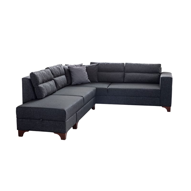 Hjørnesovesofa Atelier Del Sofa T-Loft Højre (230 x 90 x 150 cm) Antracit - Antracit - Møbler - Sofaer - Sovesofaer - Hjørnesovesofa