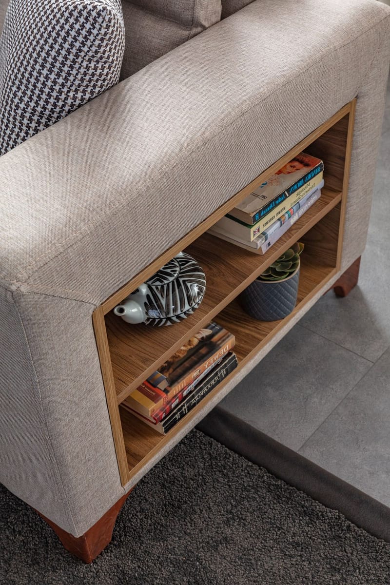 Hjørnesovesofa Atelier Del Sofa T-Loft Højre (230 x 90 x 150 cm) Creme - Creme - Møbler - Sofaer - Sovesofaer