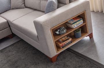 Hjørnesovesofa Atelier Del Sofa T-Loft Højre (230 x 90 x 150 cm) Creme - Creme - Møbler - Sofaer - Sovesofaer